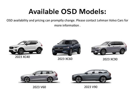 volvo osd price list